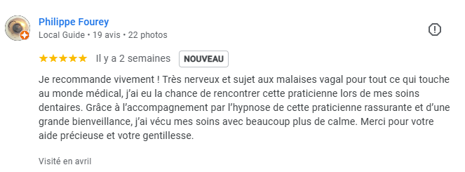 Avis Phobie dentiste
