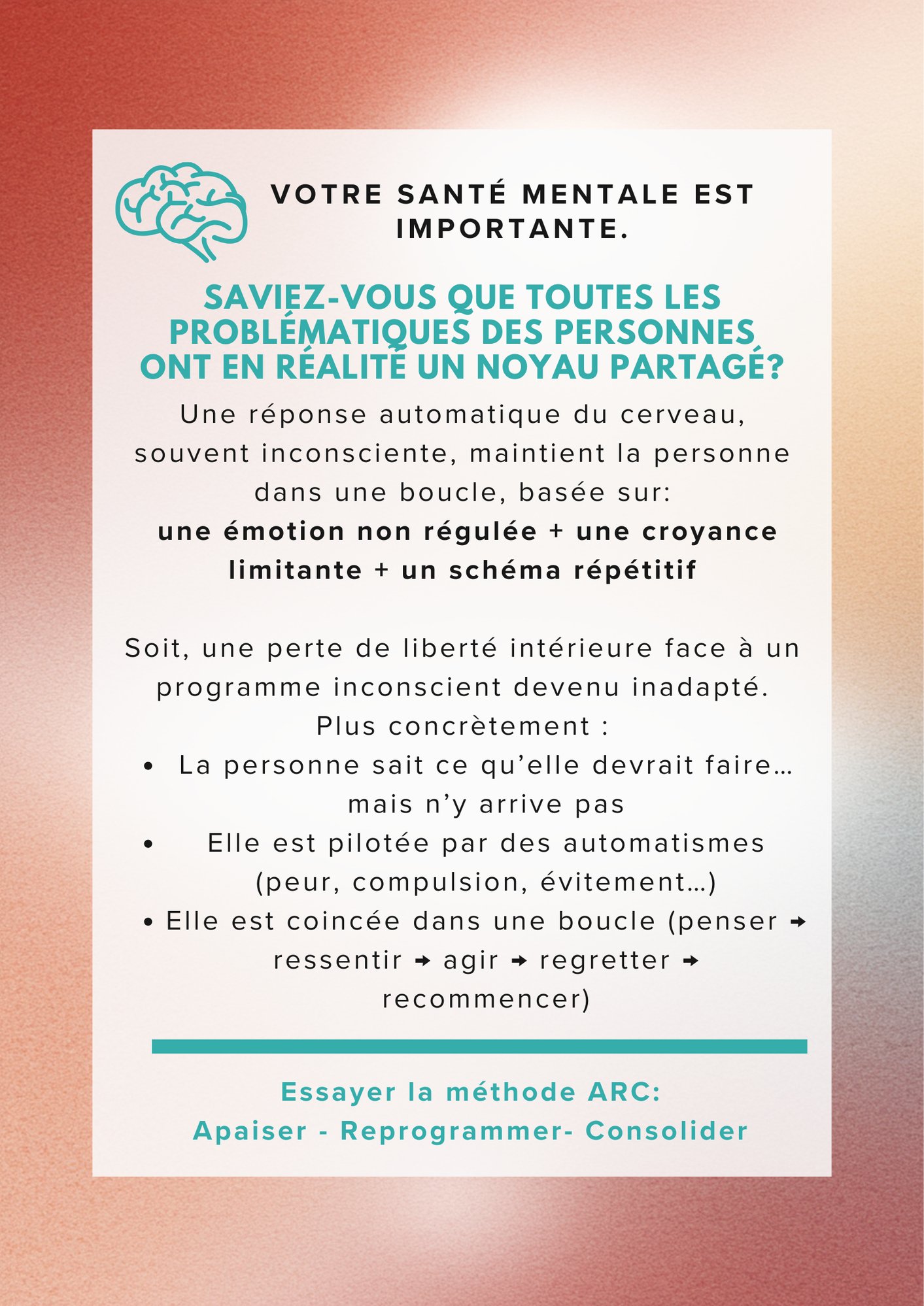 Savez-vous ce qui marche pour vous